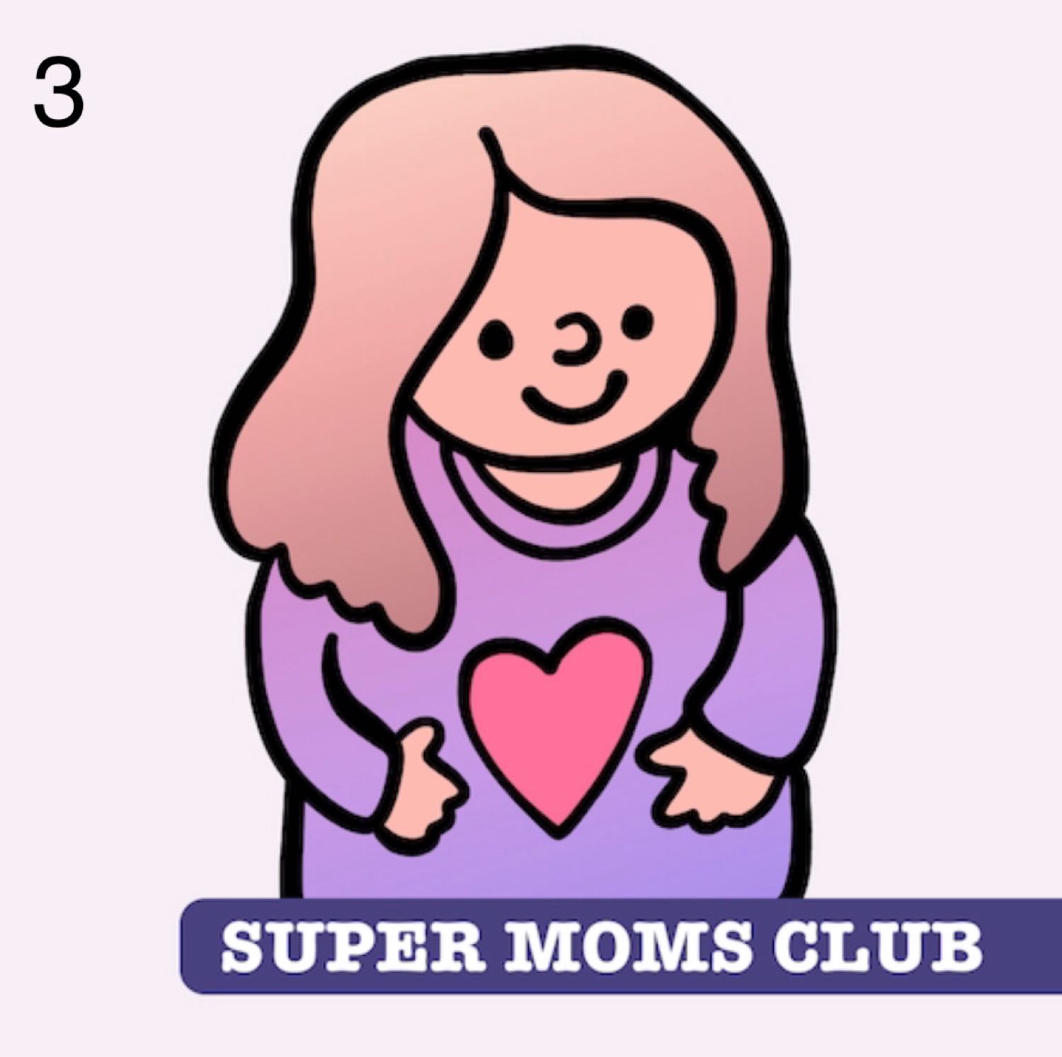 Девочки, Help!  🙏
Мы придумывали логотип для приложения Supermoms Club... image №3