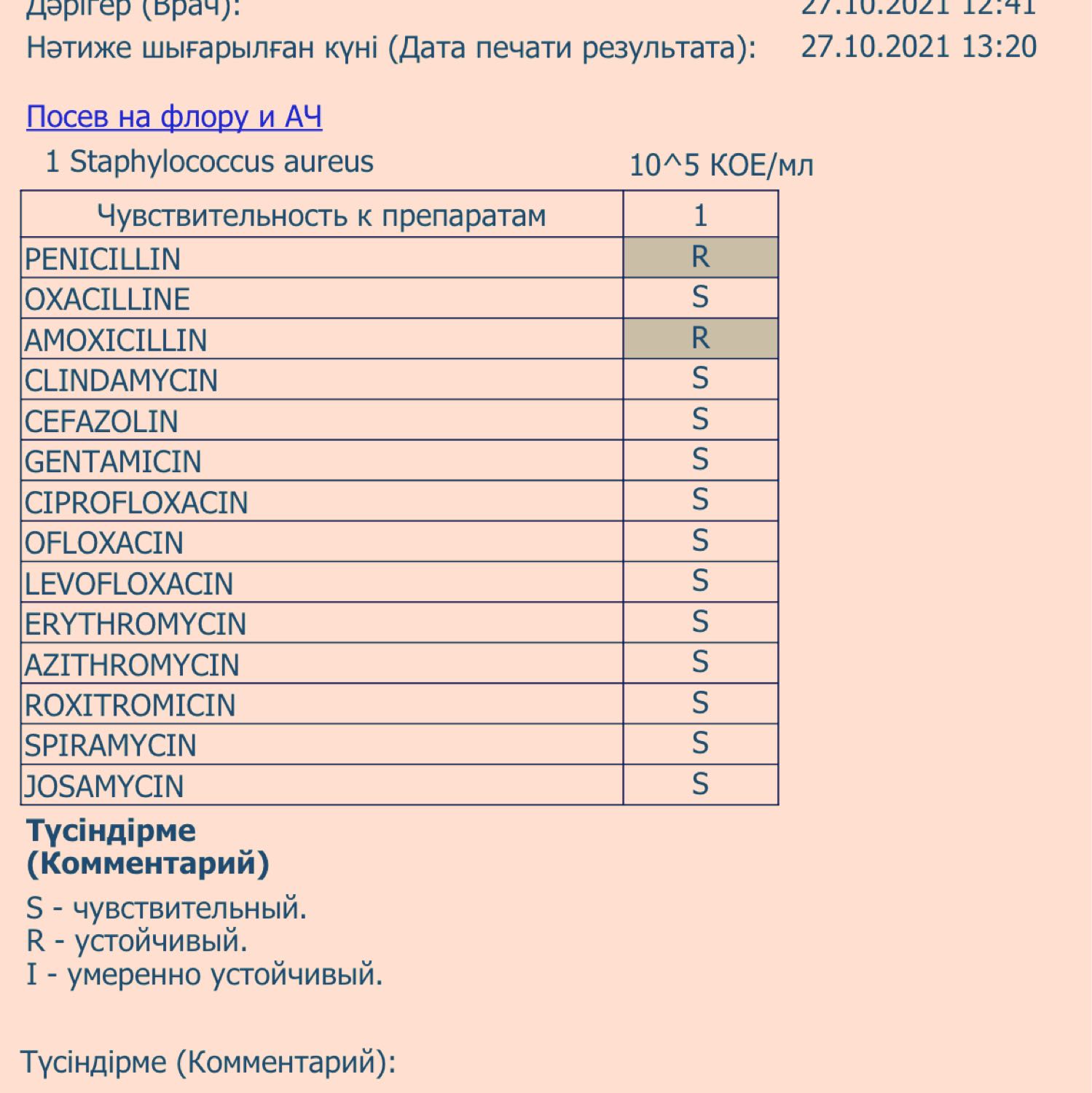 Девочки всем привет!Сдала бак посев мочи,обнаружили стафилококк золоти... 