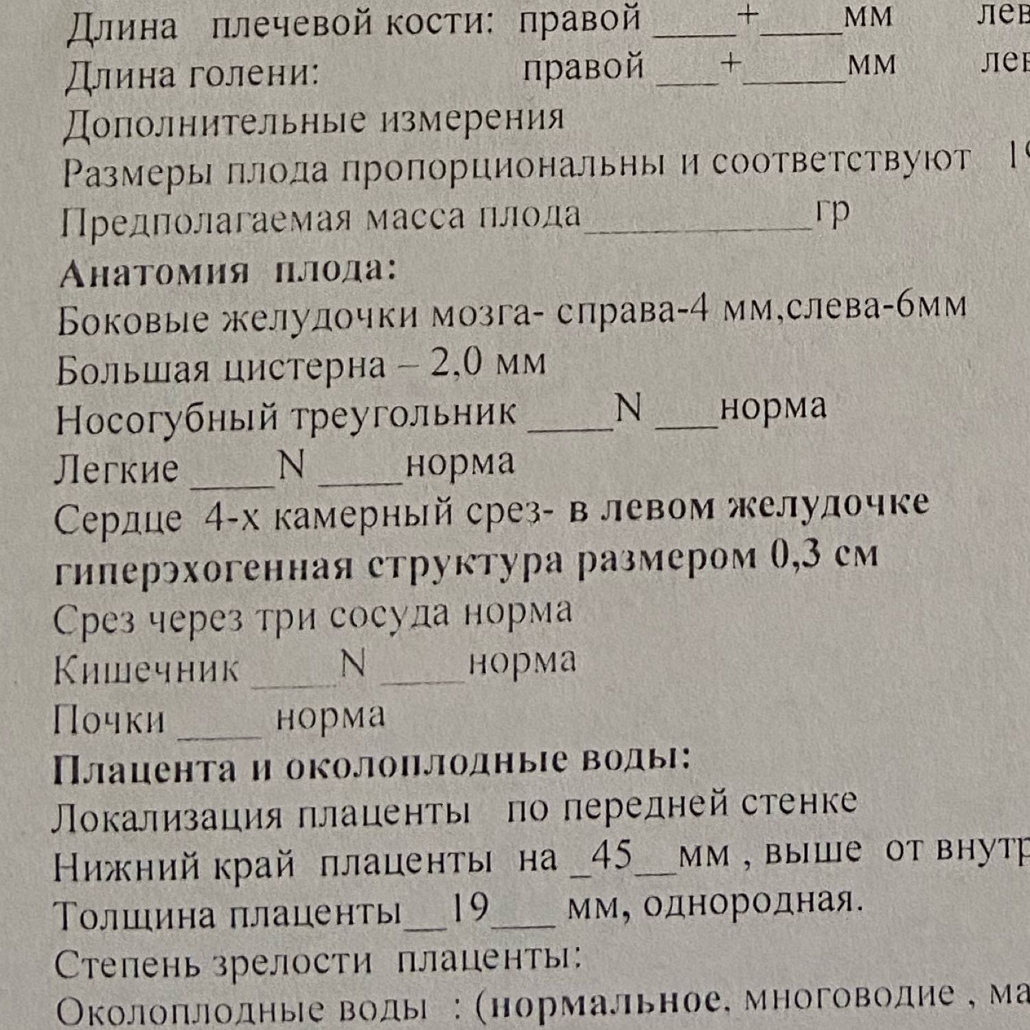 Привет девочки. Вчера я сходила на Узи 2 скрининг. Мне говорили что у ... 