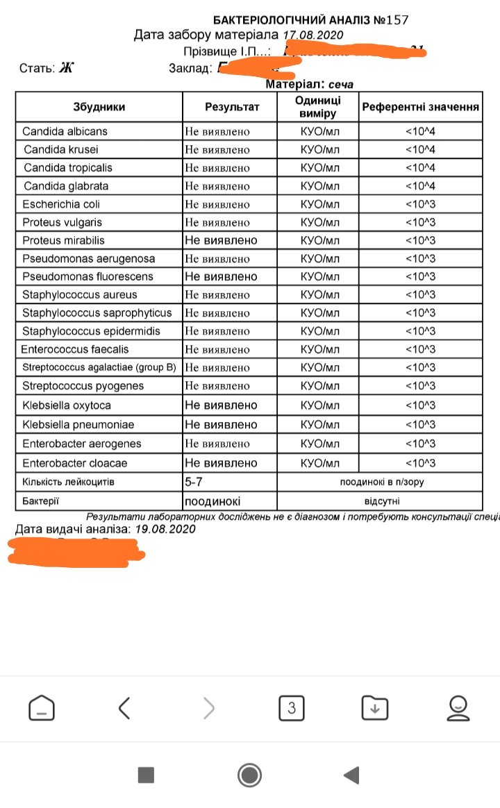 Дівчата результати бак посіву сечі прийшли сьогодні а до лікаря 12 чис... 